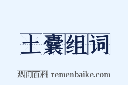 土囊组词是什么意思的图片